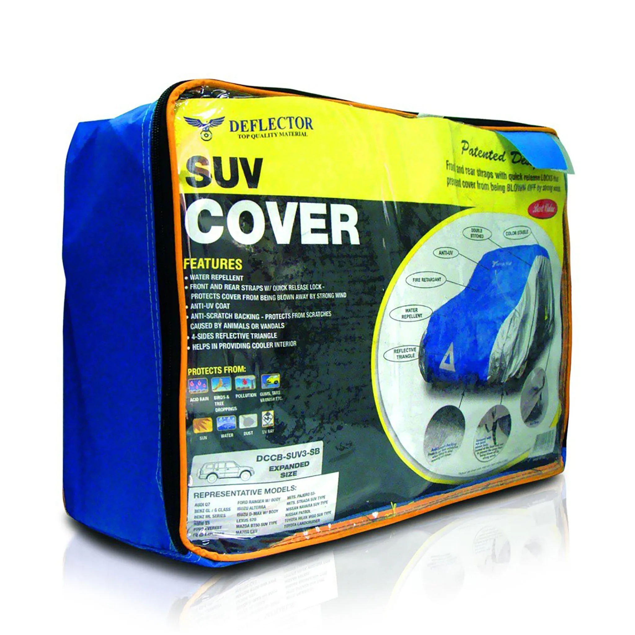 Deflector Water Resistant Car Cover SUV XXXL (Blue)