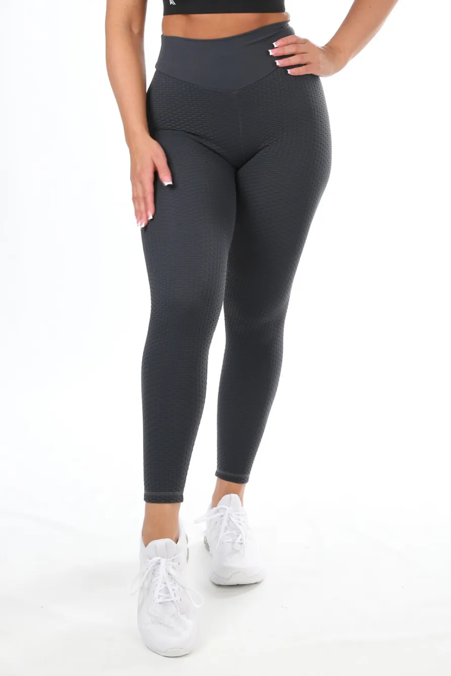 Demi Scrunch Bum Leggings Off Black