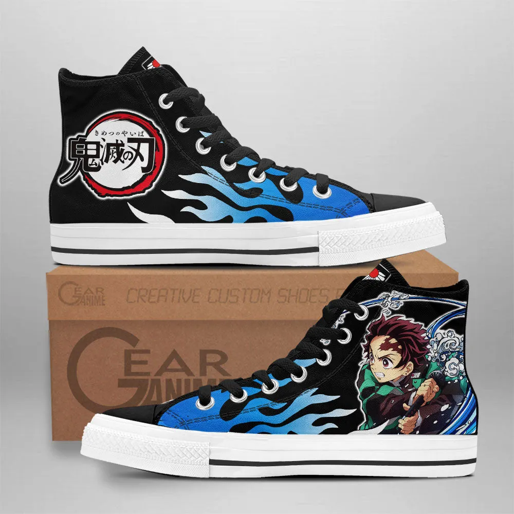 Demon Slayer Shoes Tanjro Water High Top NTT090