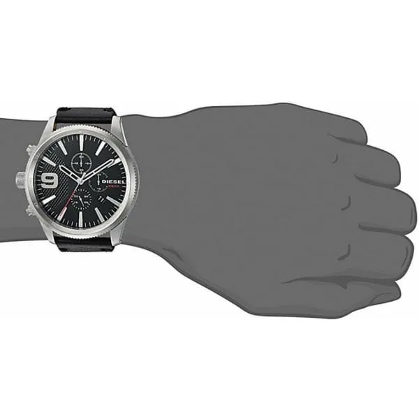 DIESEL Rasp Black Dial Men's Chronograph Watch DZ4444