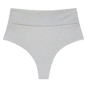 Disco Sparkle Added Coverage High Rise Bikini Bottom