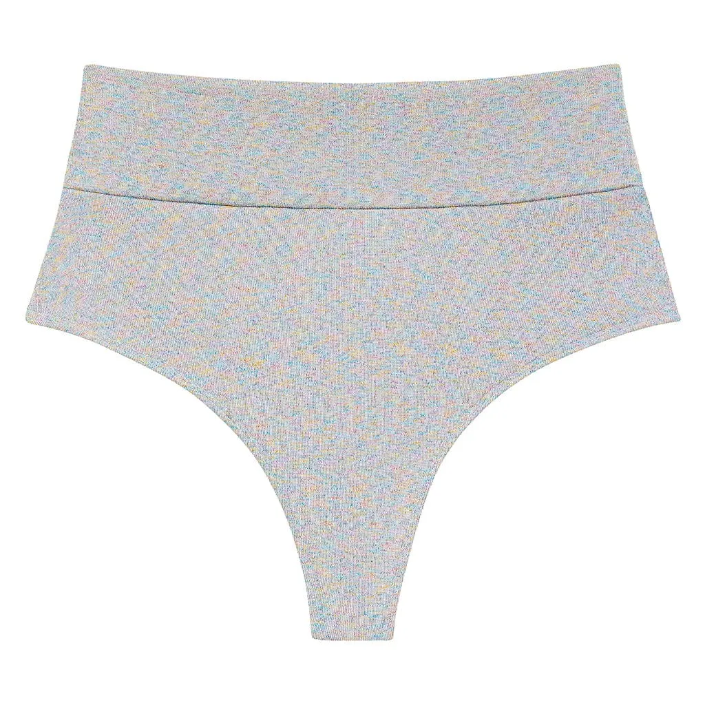 Disco Sparkle High Rise Bikini Bottom