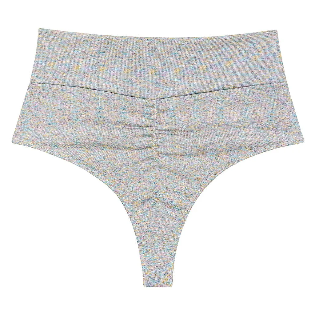 Disco Sparkle High Rise Bikini Bottom