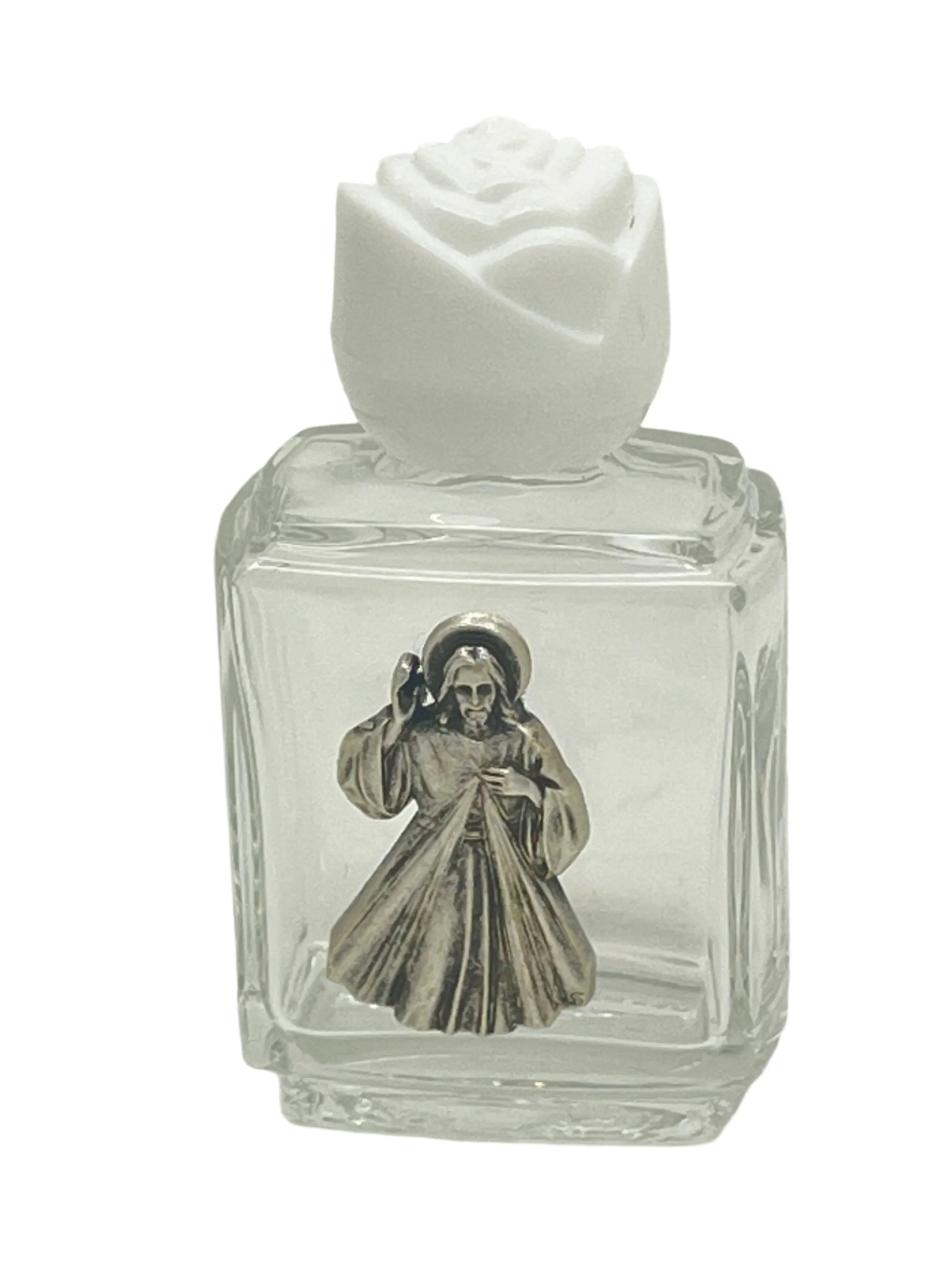 Divine Mercy Glass Holy Water Bottle (Small )