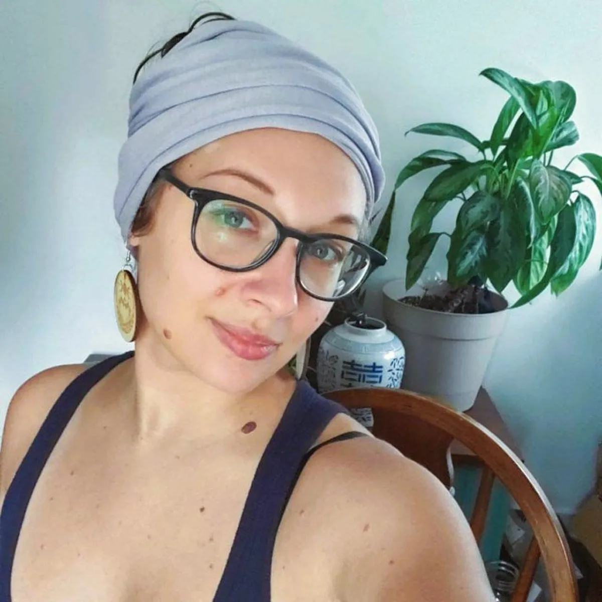 DUSTY BLUE Head Scarf