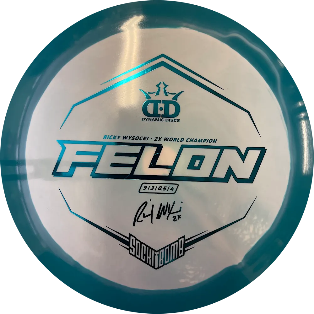 Dynamic Discs Fuzion Orbit Felon - Ricky Wysocki Sockibomb Stamp 2022