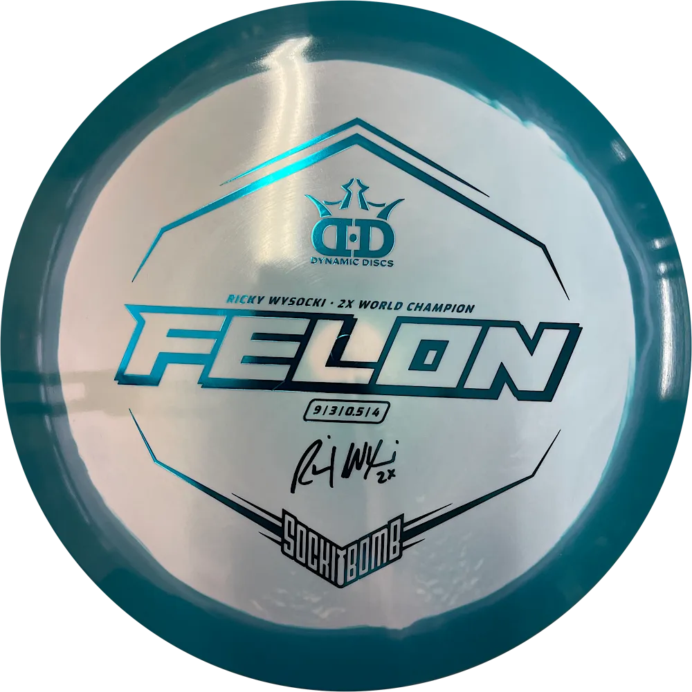 Dynamic Discs Fuzion Orbit Felon - Ricky Wysocki Sockibomb Stamp 2022