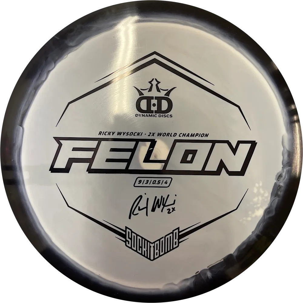 Dynamic Discs Fuzion Orbit Felon - Ricky Wysocki Sockibomb Stamp 2022