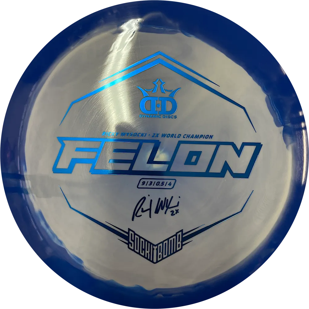 Dynamic Discs Fuzion Orbit Felon - Ricky Wysocki Sockibomb Stamp 2022