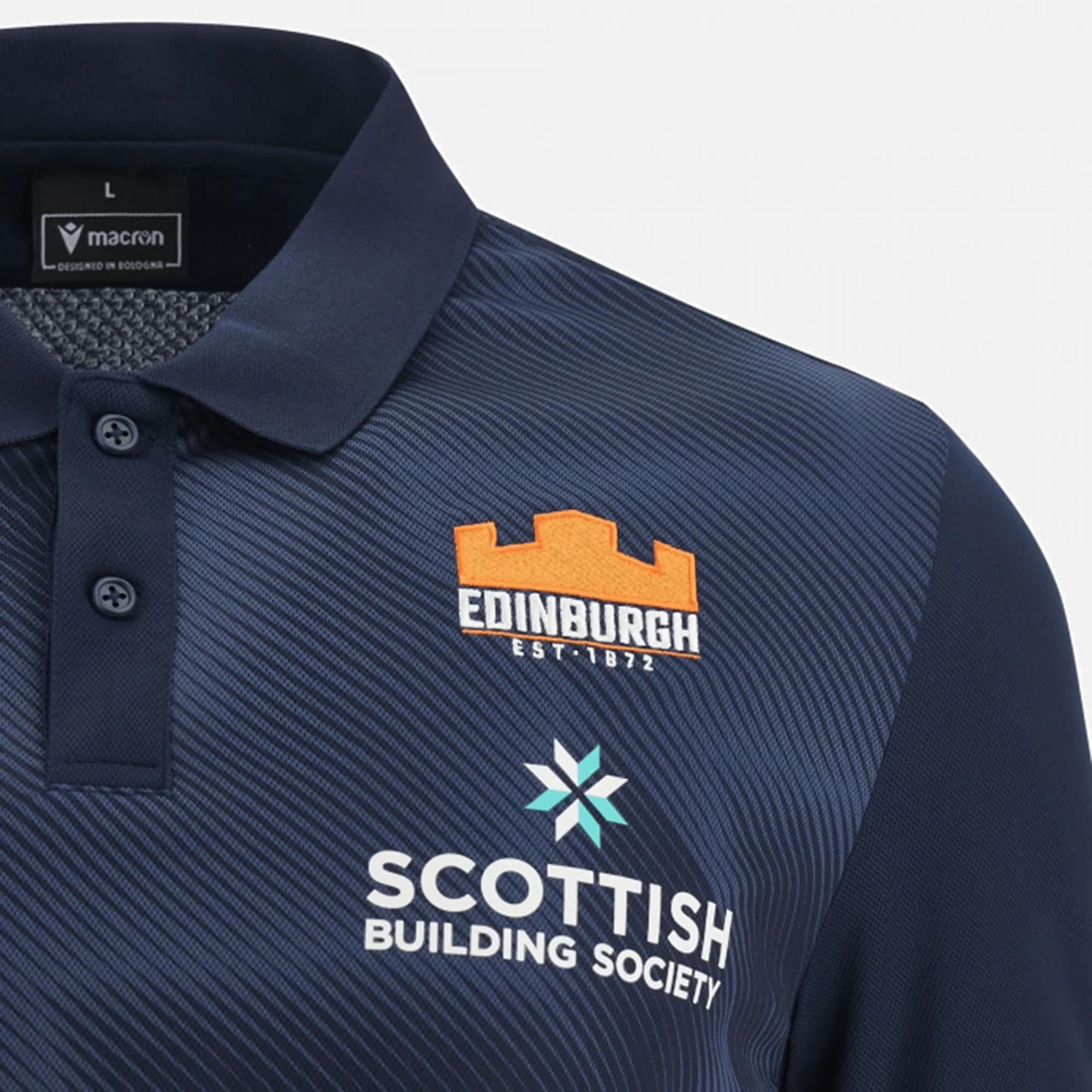 Edinburgh Rugby 23/24 Player Travel Polo by Macron