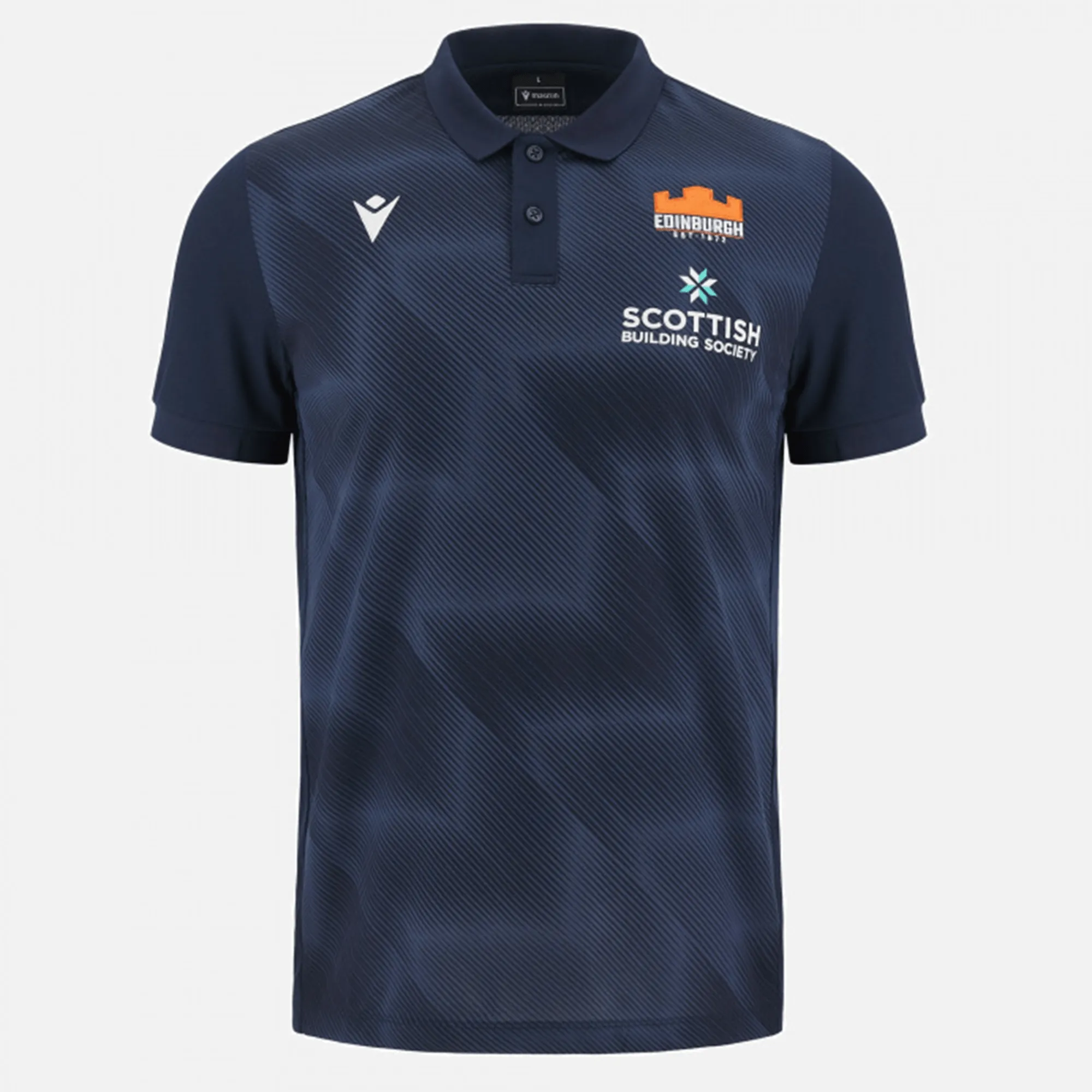 Edinburgh Rugby 23/24 Player Travel Polo by Macron