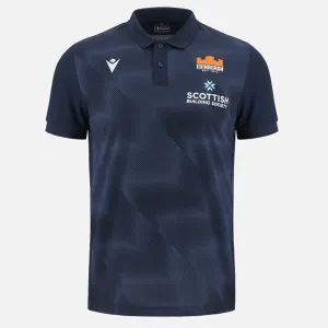 Edinburgh Rugby 23/24 Player Travel Polo by Macron