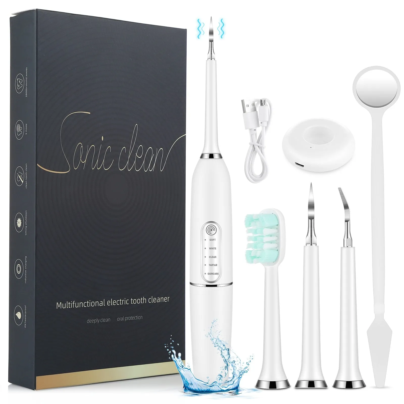 Electric Dental Calculus Remover Dental Cleaning Device Teeth Cleaner