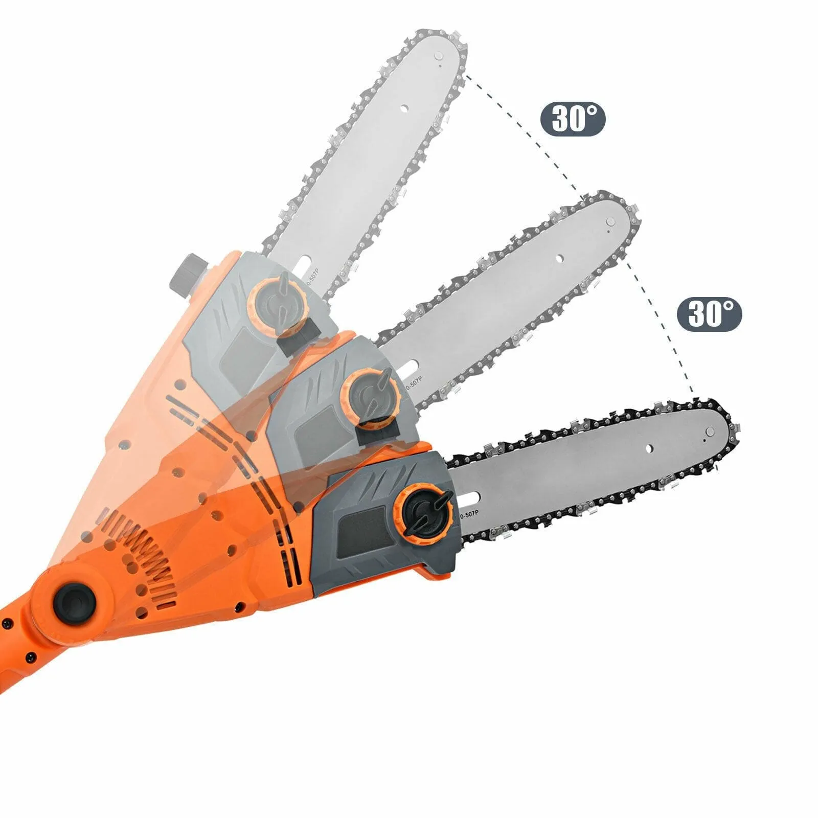 Electric Extendable Tree Branch Chain Pole Saw Cutter