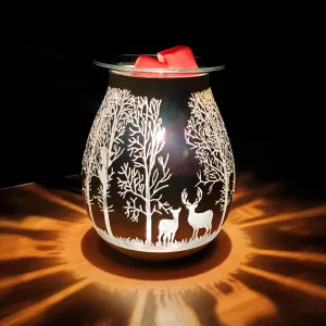 Electric Wax Warmer for Scented Wax Melters,Glass Wax Melt Warmer Black,Warme...
