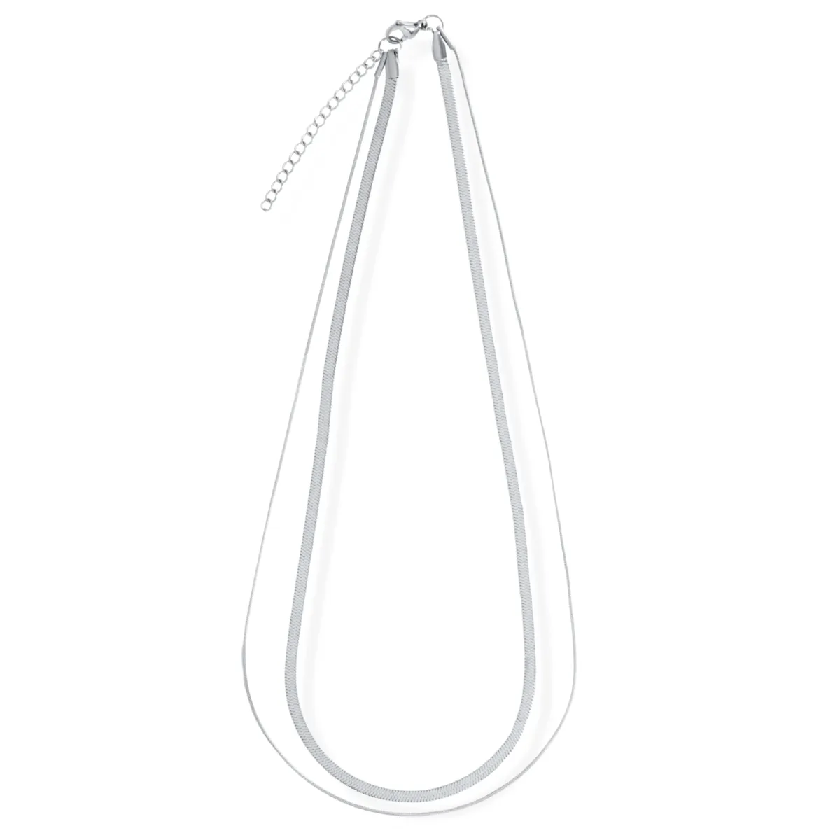 Ellie Vail Water Resistant Jewelry - Cassia Double Chain Necklace