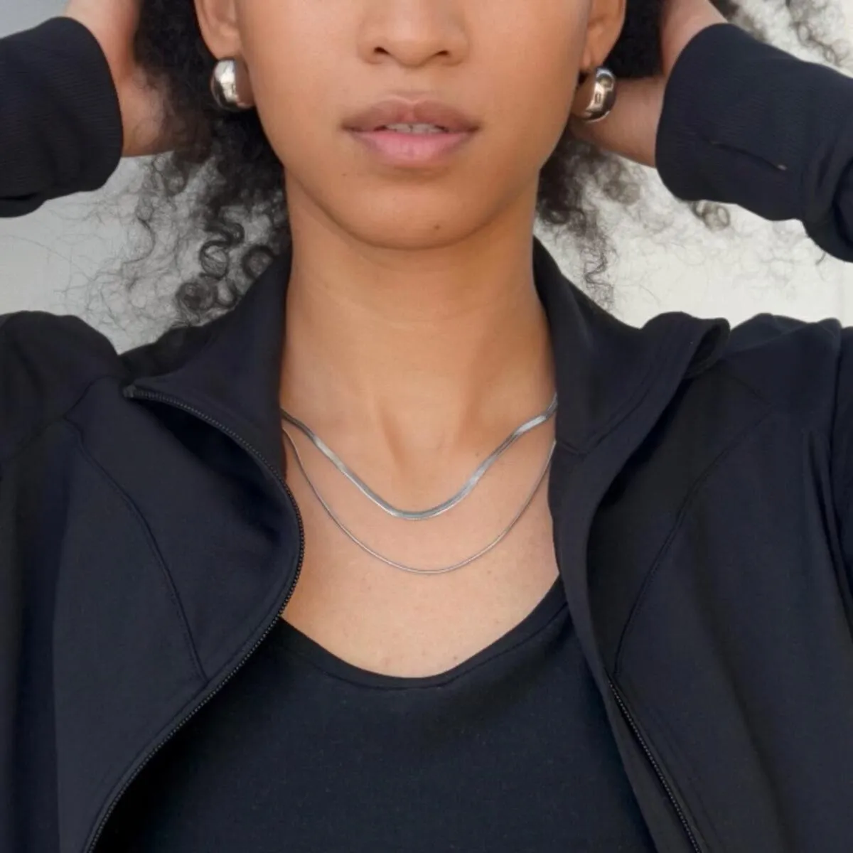 Ellie Vail Water Resistant Jewelry - Cassia Double Chain Necklace