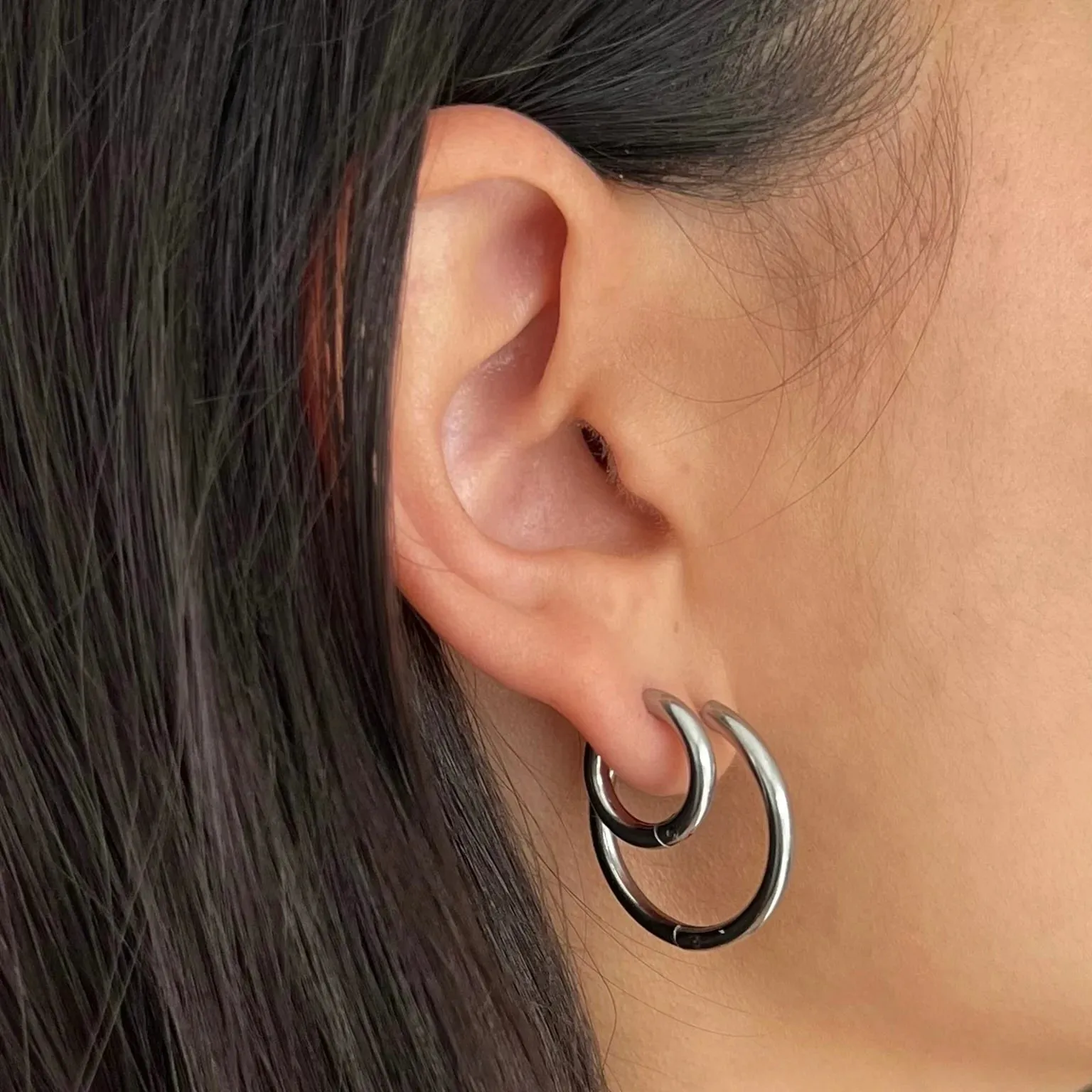 Ellie Vail Water Resistant Jewelry - Erin Huggie Hoop Earrings