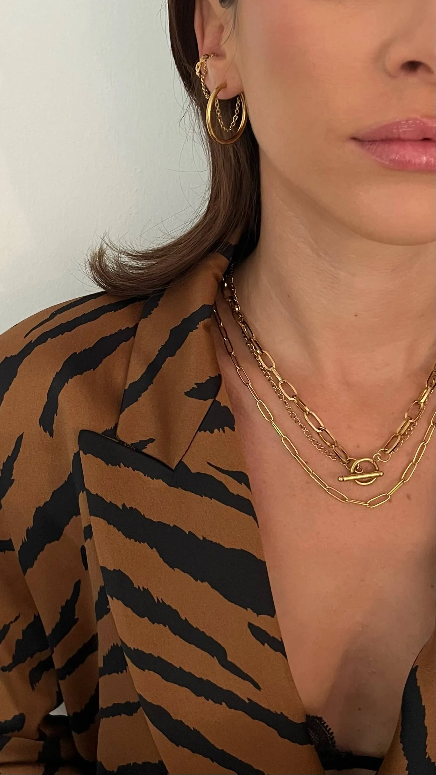 Ellie Vail Water Resistant Jewelry - Jayden Paper Clip Chain Necklace