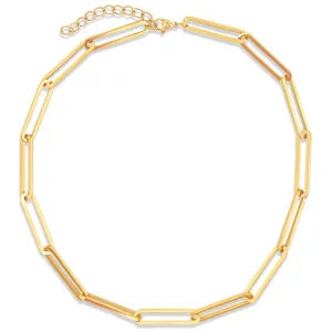Ellie Vail Water Resistant Jewelry - Lainey Paperclip Chain Necklace