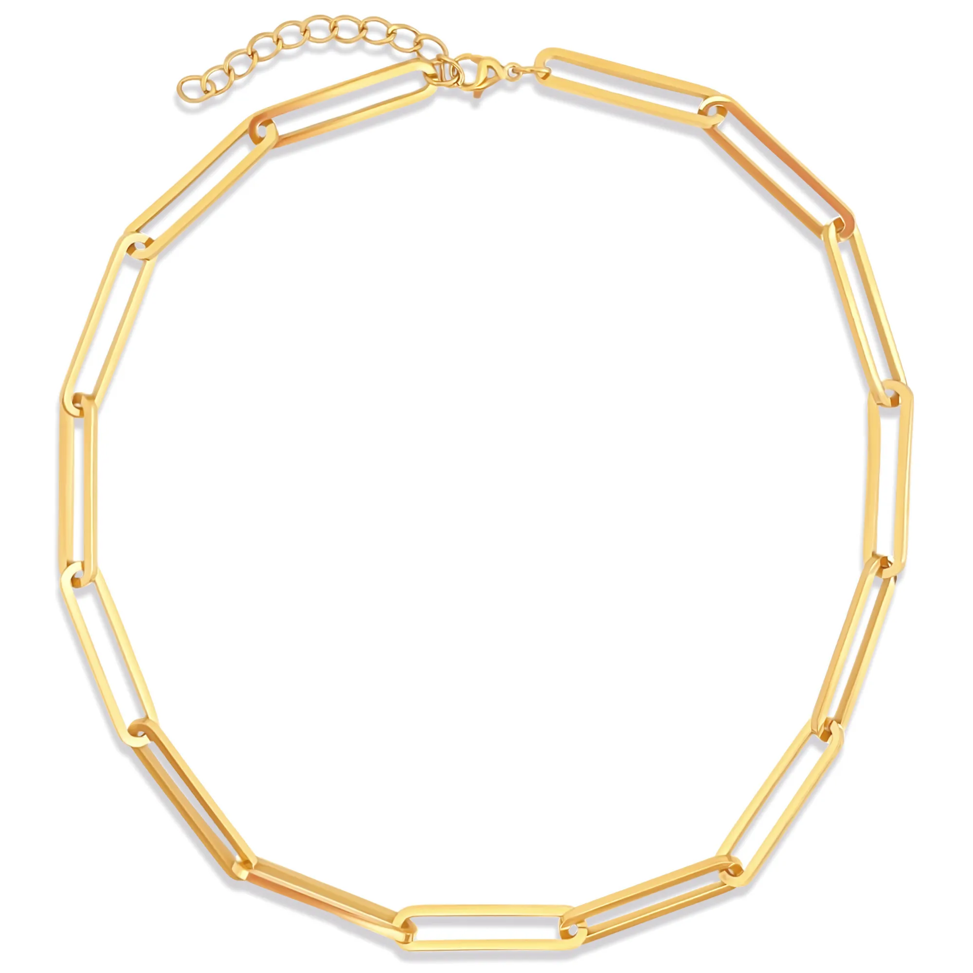 Ellie Vail Water Resistant Jewelry - Lainey Paperclip Chain Necklace