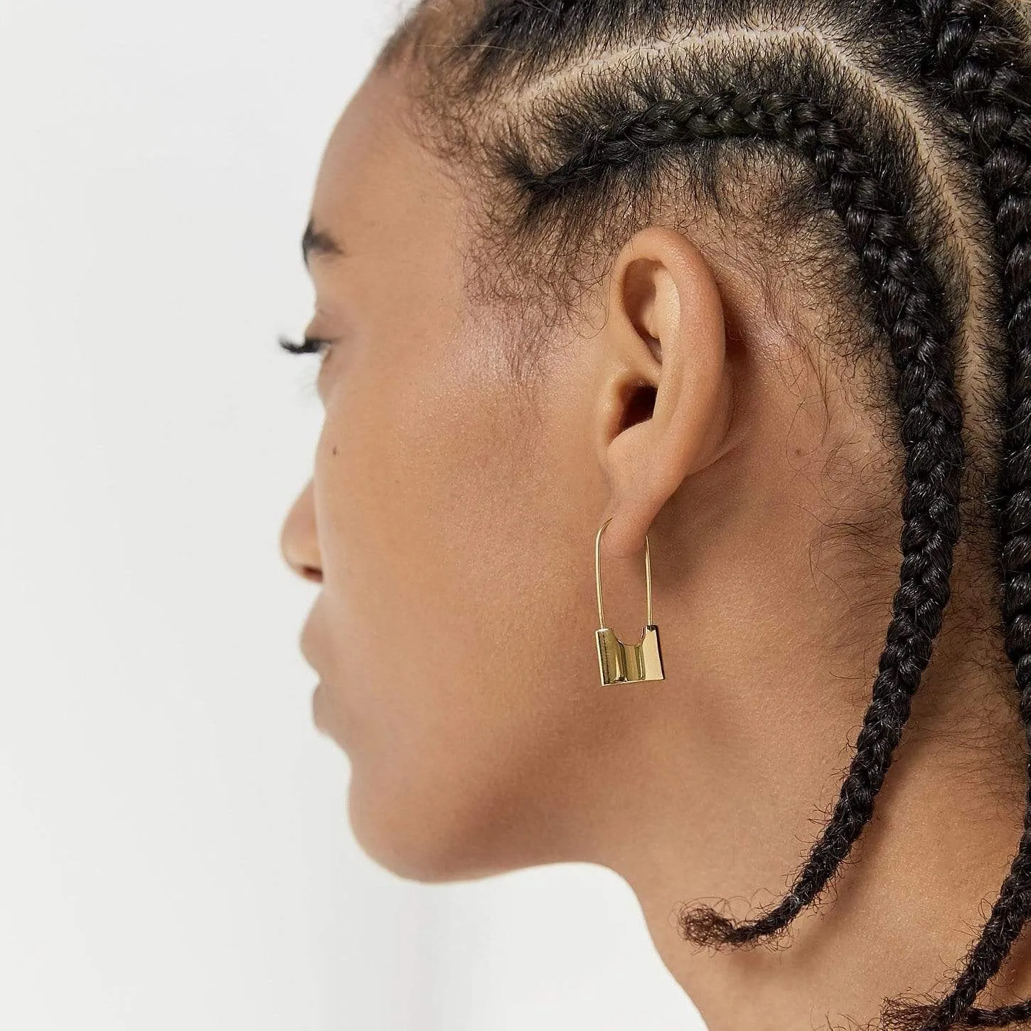 Ellie Vail Water Resistant Jewelry - Londyn Lock Earrings