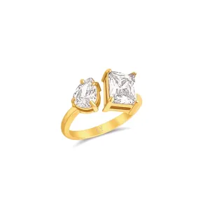 Ellie Vail Water Resistant Jewelry- Makayla Toi et Moi Ring