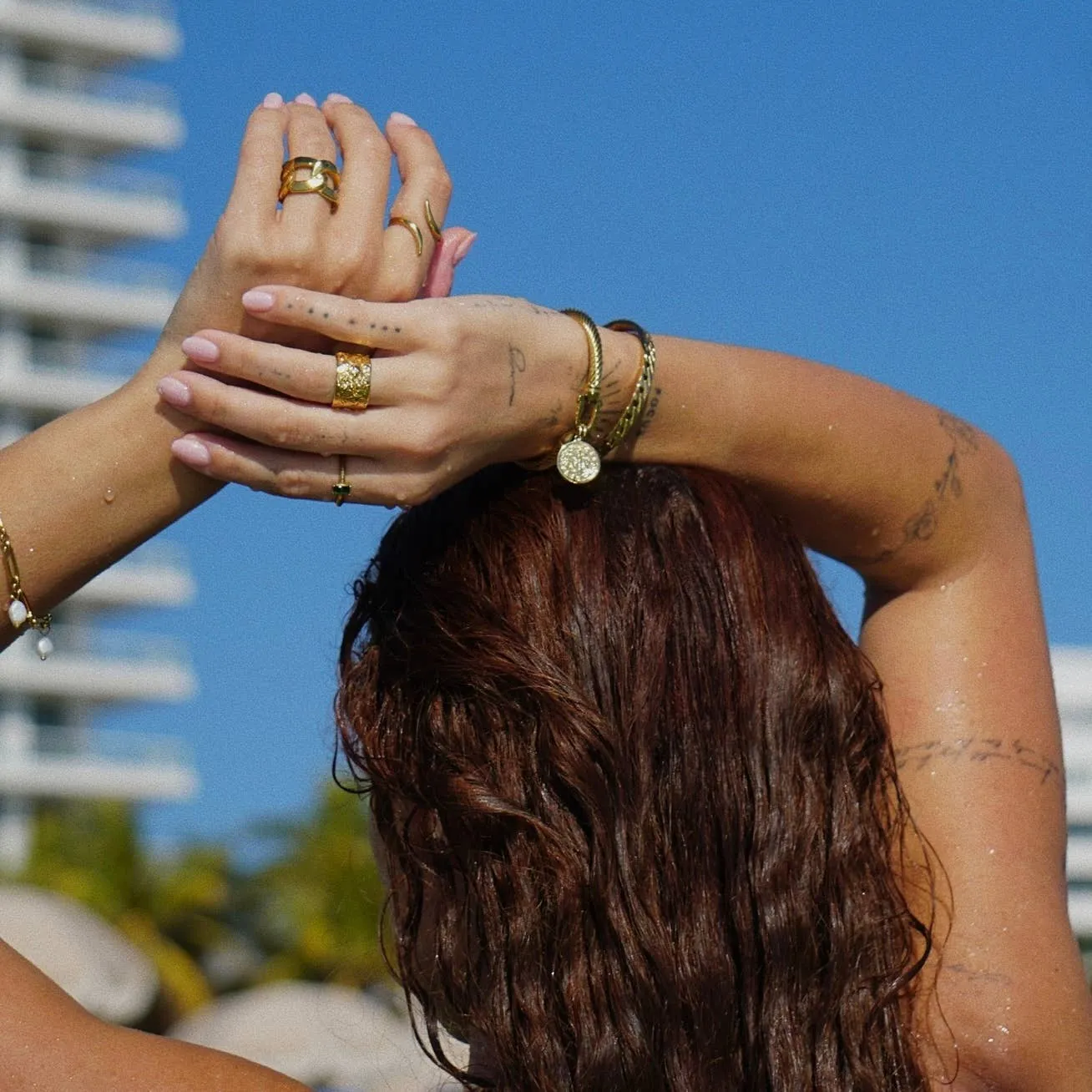 Ellie Vail Water Resistant Jewelry - Maya Coin Bracelet