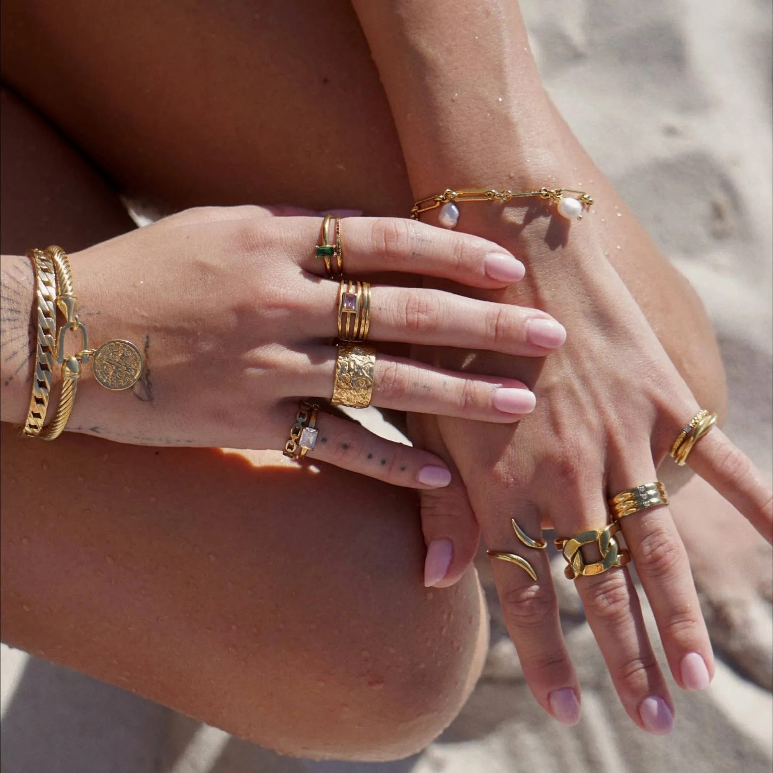 Ellie Vail Water Resistant Jewelry - Maya Coin Bracelet