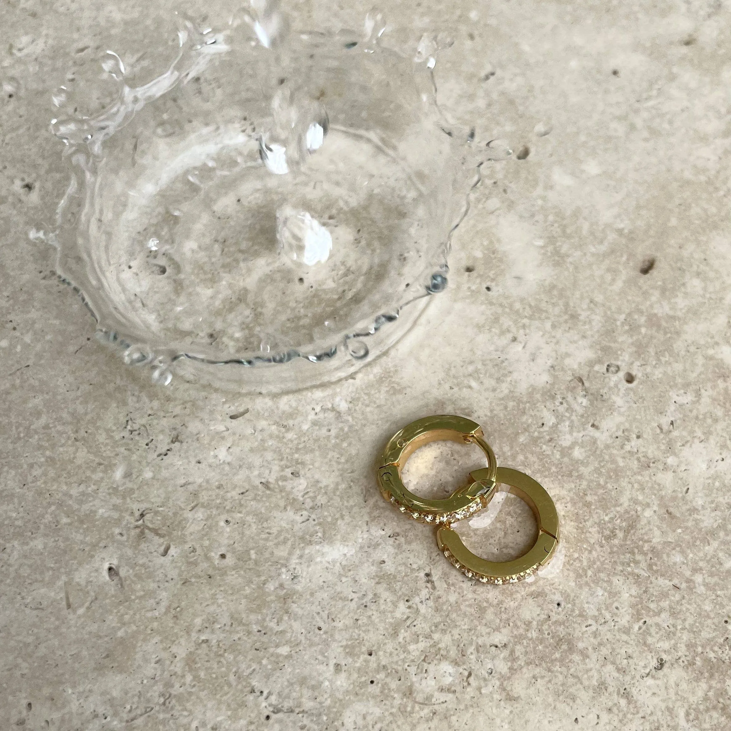 Ellie Vail Water Resistant Jewelry - Tinsley Huggie Earring