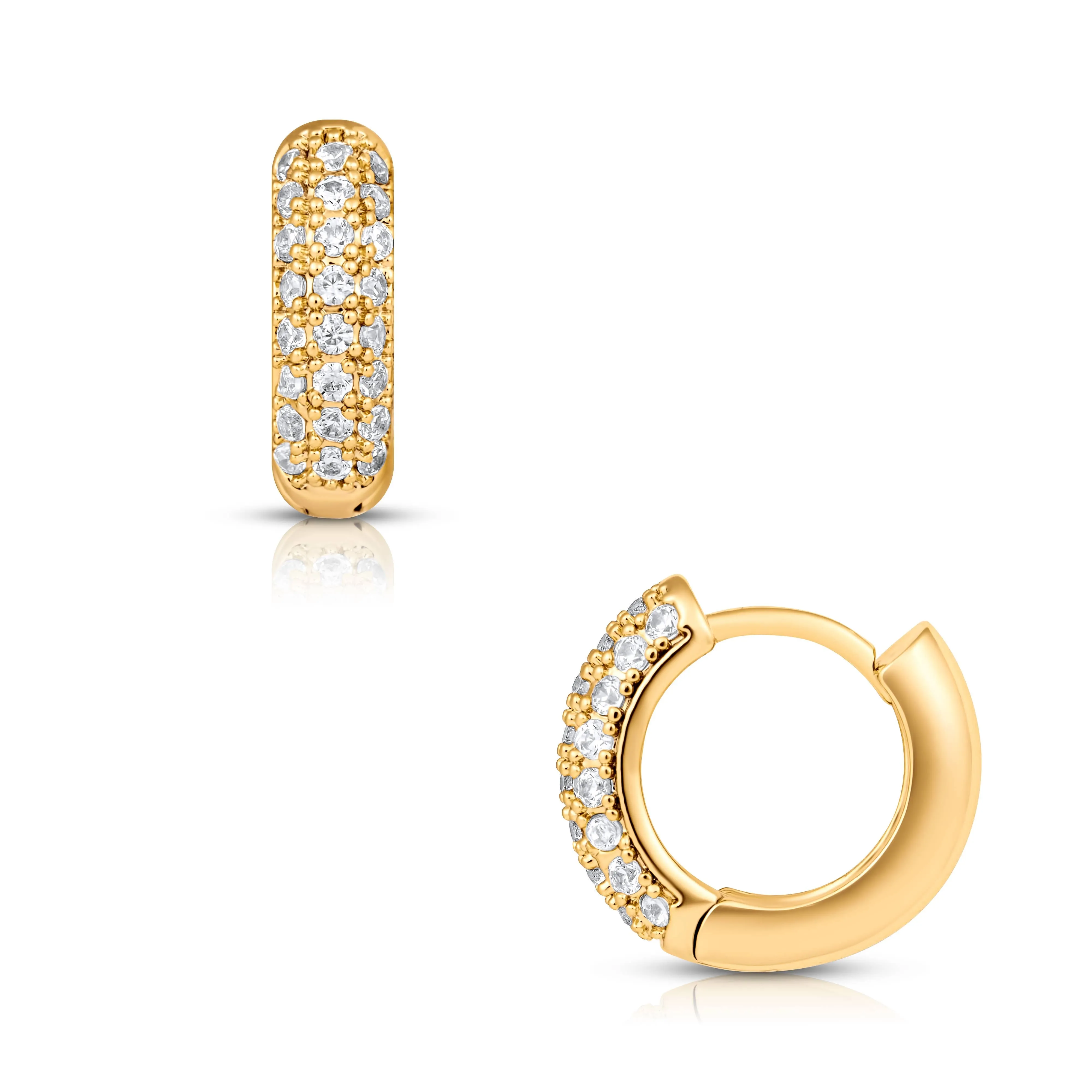 Ellie Vail Water Resistant Jewelry- Yolanda Huggie Hoop Earring