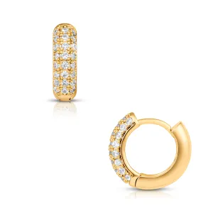 Ellie Vail Water Resistant Jewelry- Yolanda Huggie Hoop Earring