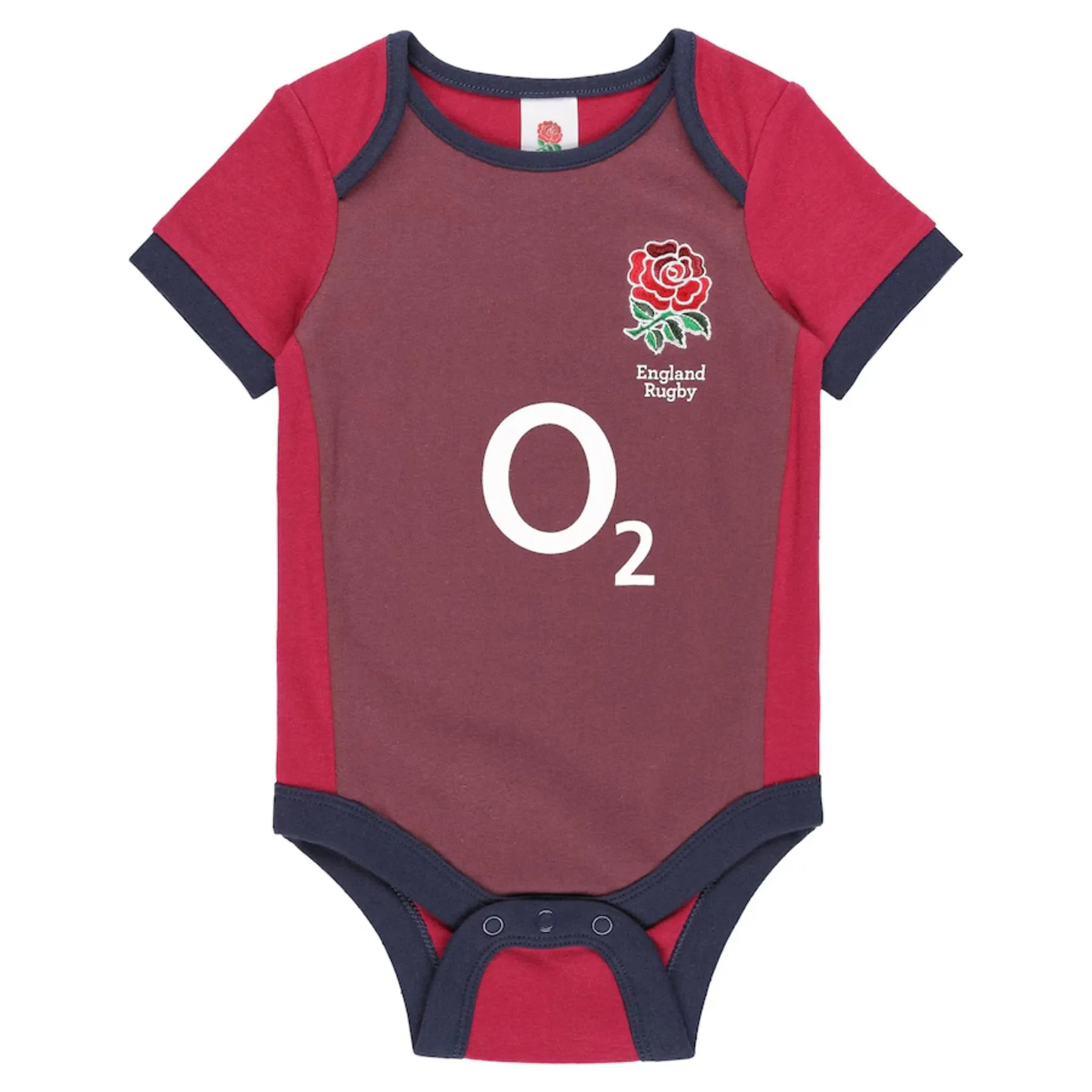 England Rugby Baby 2 Pack Bodysuits | White & Red | 2024/25