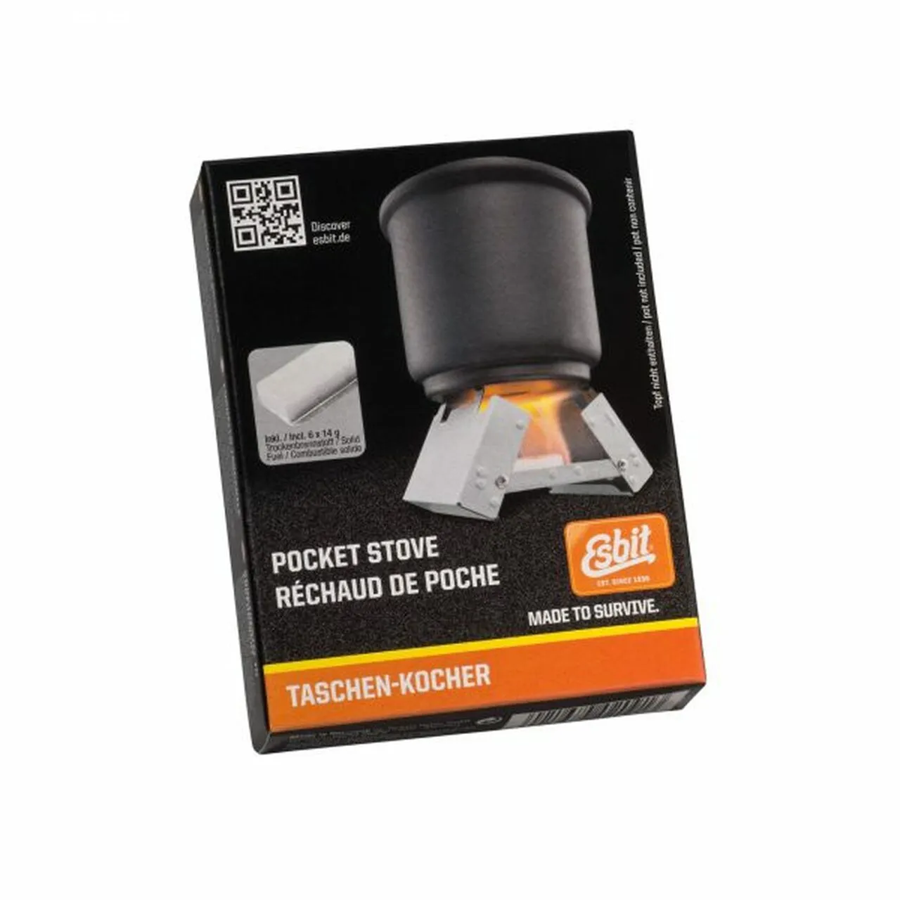 Esbit Small Pocket Stove with 6 X 14g Fuel