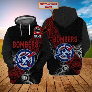 Essendon Bombers 1 - Personalized Name 3D Hoodie - Loop - Nt168 - Ct188