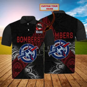Essendon Bombers 1  - Personalized Name 3D Polo Shirt - Loop - Nt168 - Ct188