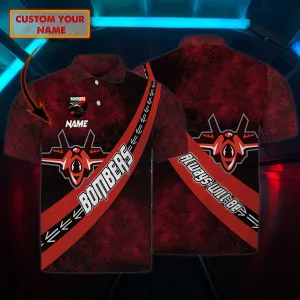 Essendon Bombers 2  - Personalized Name 3D Polo Shirt - Loop - Nt168 - Ct189