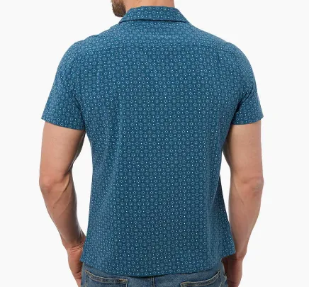 Fair Harbor The Casablanca Camp Shirt - Navy Neptune