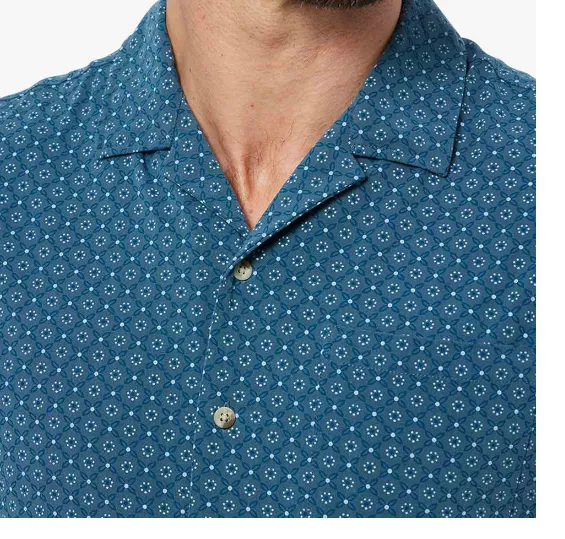Fair Harbor The Casablanca Camp Shirt - Navy Neptune