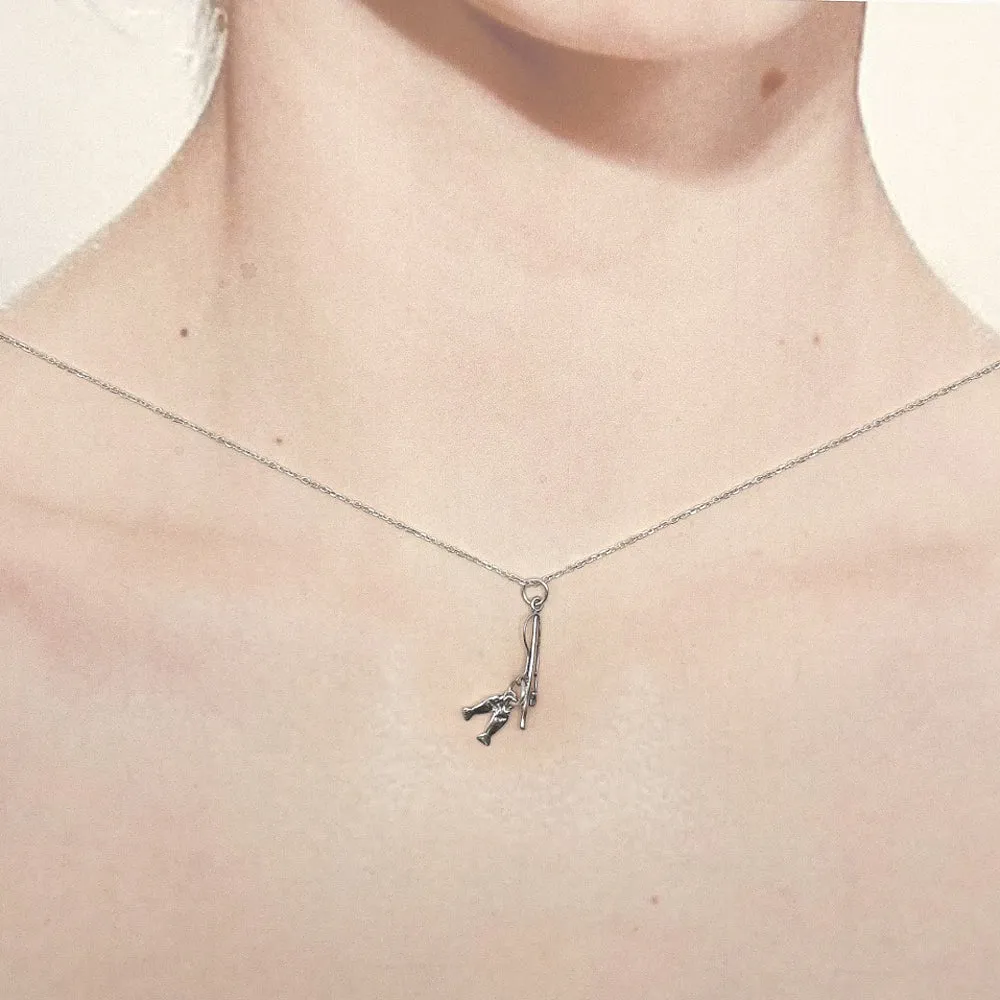Fishing Pole with Fish Necklace-74391
