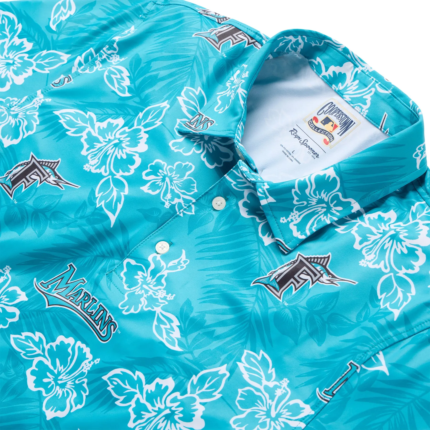 FLORIDA MARLINS COOPERSTOWN PERFORMANCE POLO
