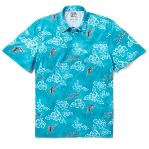 FLORIDA MARLINS COOPERSTOWN PERFORMANCE POLO