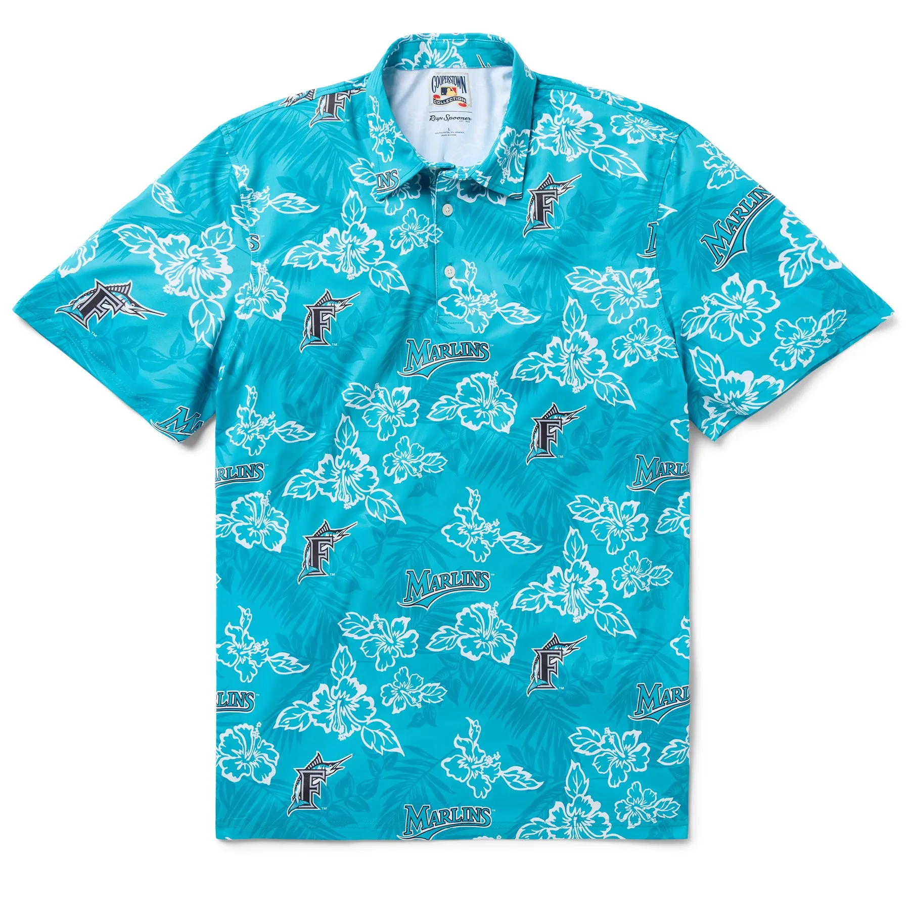 FLORIDA MARLINS COOPERSTOWN PERFORMANCE POLO