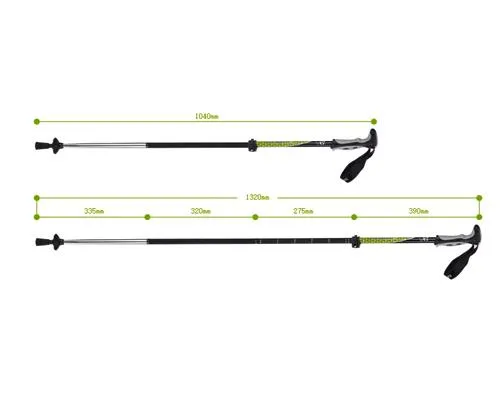 Foldable Trekking Pole for Hiking- Green