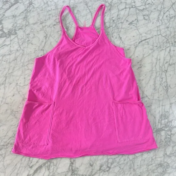 FP Movement Hot Shot Mini Dress Free People Living Magenta Pink Size L
