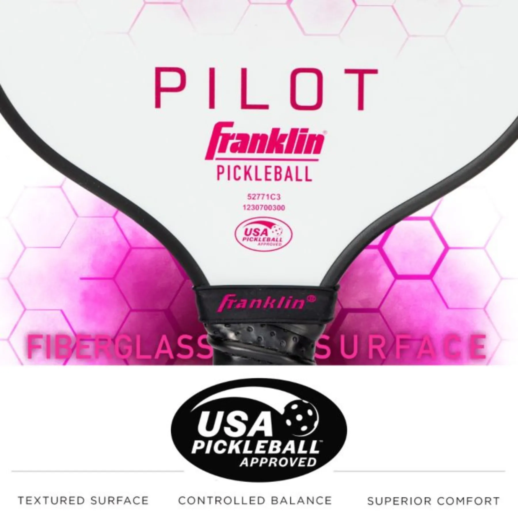 Franklin Pilot Series Fibreglass Pickleball Paddle with Maxgrit