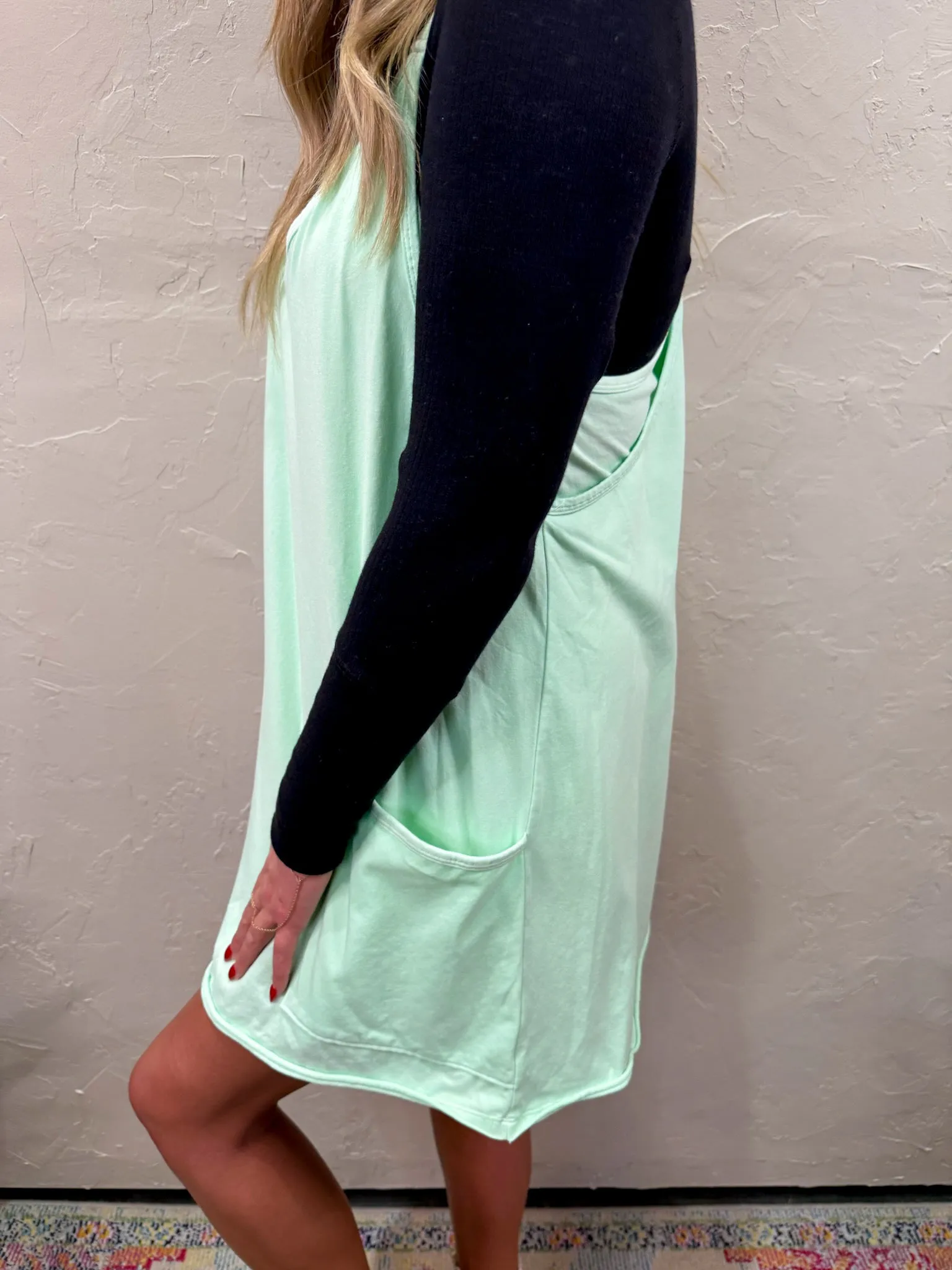 Free People: Hot Shot Mini Dress - Pistachio