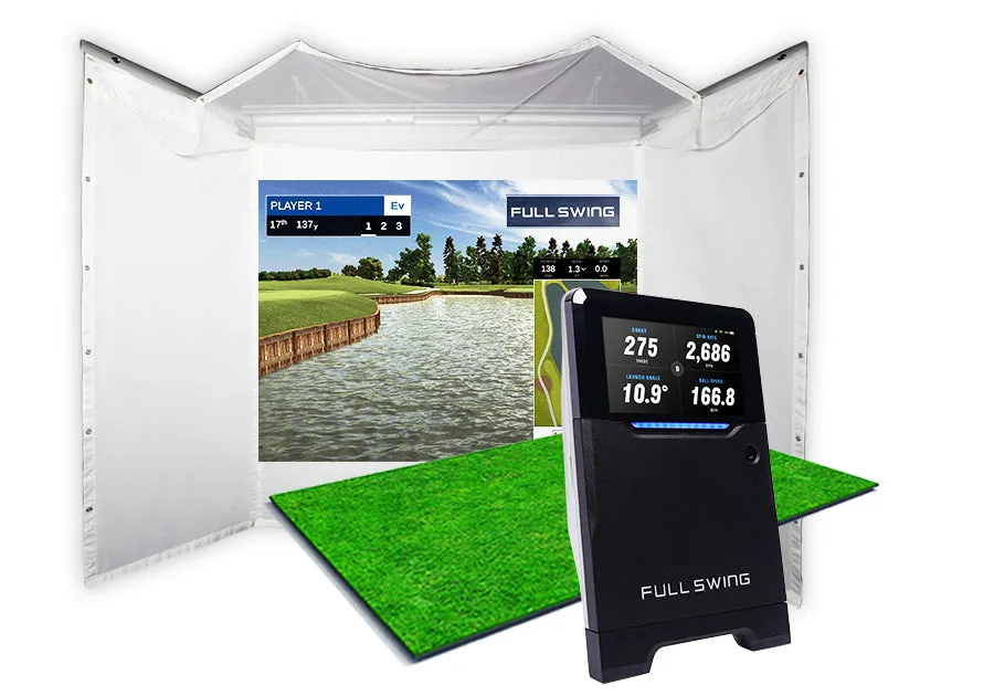 Full Swing KIT Retractable Screen Golf Simulator Package