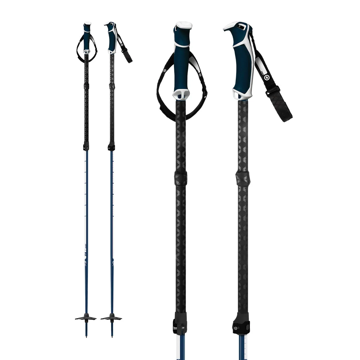 G3 VIA Aluminum Poles Long-Navy