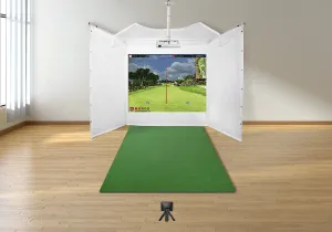 Garmin Approach R10 Retractable Screen Golf Simulator Package